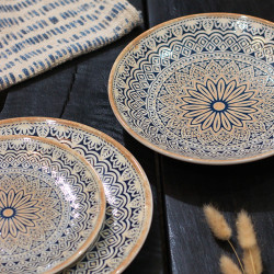 ASSIETTE CREUSE BYZANCE 21CM EN PORCELAINE