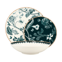 ASSIETTE CREUSE BOTANIC 21CM EN PORCELAINE