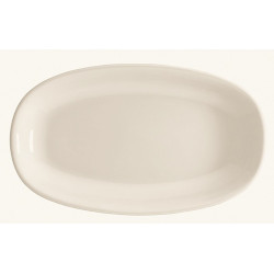 ASSIETTE OVALE GOURMET 24X14CM PORCELAINE