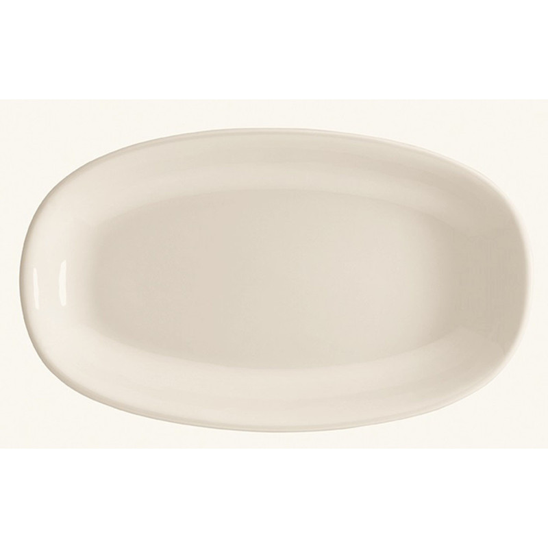 ASSIETTE OVALE GOURMET 24X14CM PORCELAINE