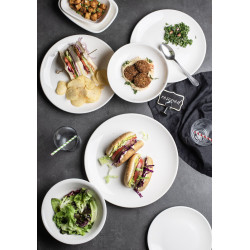 ASSIETTE OVALE GOURMET 24X14CM PORCELAINE