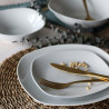 ASSIETTE PLATE ALASKA 26.5CM PORCELAINE BLANC