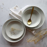 ASSIETTE PLATE METROPOLITAN 27CM EN PORCELAINE BLANCHE