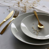 ASSIETTE PLATE METROPOLITAN 27CM EN PORCELAINE BLANCHE