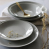 ASSIETTE PLATE METROPOLITAN 21CM EN PORCELAINE BLANCHE