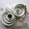 ASSIETTE CREUSE METROPOLITAN 26.5CM EN PORCELAINE BLANCHE