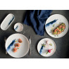 ASSIETTE PLATE BLUE WAVE HYGGE 22CM EN PORCELAINE
