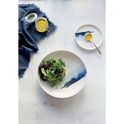 ASSIETTE CREUSE BLUE WAVE HYGGE 28CM EN PORCELAINE
