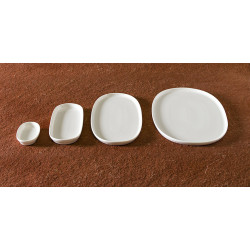 ASSIETTE OVALE BLANCHE HYGGE 34CM PORCELAINE