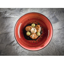 ASSIETTE CREUSE PASSION BLOOM 23CM