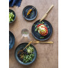 ASSIETTE PLATE SPHERE OCEAN 22CM PORCELAINE