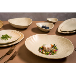 ASSIETTE CREUSE SAHARA TONE...