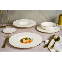 BOL GOLD LINE NEAT 18CM EN PORCELAINE