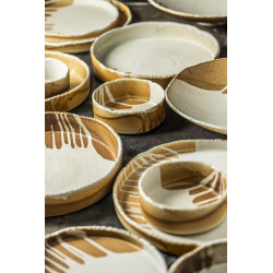 ASSIETTE COUPE SOLIS 20CM EN PORCELAINE