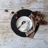 ASSIETTE DESSERT LACHAT RENARD 21CM EN PORCELAINE