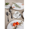 ASSIETTE PLATE MARTELÉ 29CM PORCELAINE BLANCHE
