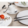 ASSIETTE CREUSE MARTELÉ 23CM PORCELAINE BLANCHE