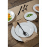 ASSIETTE PLATE KASZUB 24CM EN PORCELAINE BLANCHE