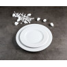 ASSIETTE PLATE WERSAL 21CM EN PORCELAINE BLANCHE