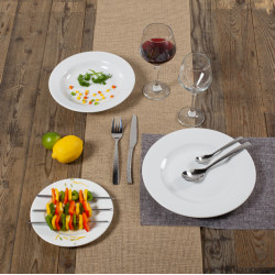 ASSIETTE PLATE WERSAL 30,5CM PORCELAINE BLANCHE