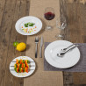 ASSIETTE PLATE WERSAL 30,5CM PORCELAINE BLANCHE
