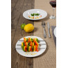 ASSIETTE PLATE WERSAL 27CM PORCELAINE BLANCHE