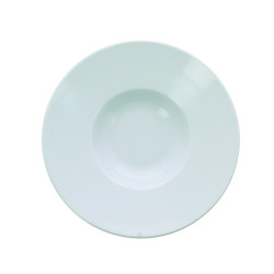 ASSIETTE  GRANDE AILE PETIT BASSIN 27CM ROMA PORCELAINE BLANCHE