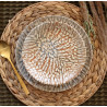 ASSIETTE CREUSE AMBRE 20.5CM EN GRÈS MARRON ET BEIGE