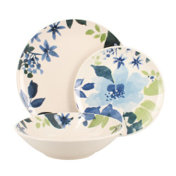 ASSIETTE CREUSE BLEUET 20.5CM EN GRÈS