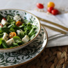 ASSIETTE PLATE HÉRACLÉE 27CM EN GRÈS DÉCOR VERT