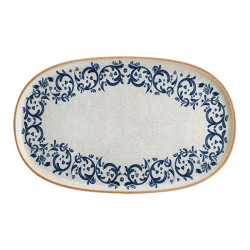 ASSIETTE OVALE VIENTO HYGGE 34CM PORCELAINE