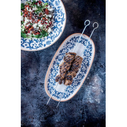 ASSIETTE OVALE VIENTO HYGGE 34CM PORCELAINE