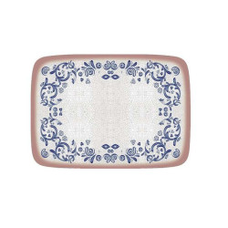 ASSIETTE RECTANGULAIRE VIENTO MOOVE 23X16CM PORCELAINE
