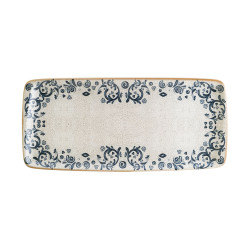 ASSIETTE RECTANGULAIRE VIENTO MOOVE 34X16 PORCELAINE