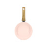 POELE 20CM EN ALUMINIUM RECYCLÉ DE COULEUR ROSE INDUCTION COLORAMA