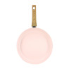 POELE 28CM EN ALUMINIUM RECYCLÉ COULEUR ROSE INDUCTION COLORAMA