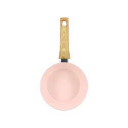 CASSEROLE 18CM ALUMINIUM RECYCLÉ COULEUR ROSE INDUCTION COLORAMA