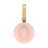 CASSEROLE COLORAMA 20CM EN ALUMINIUM RECYCLÉ ROSE INDUCTION