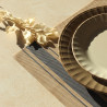 SET DE TABLE TISSÉ 45X30CM EN PVC BLEU ET BEIGE