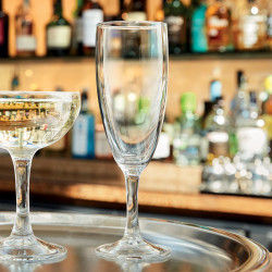 VERRE À PIED FLUTE 17CL ELEGANCE ARCOROC ECOPACK