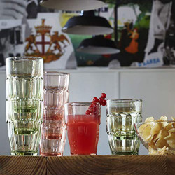 CHOPE FORME BASSE LOUNGE  27CL PÊCHE EN VERRE TREMPÉ