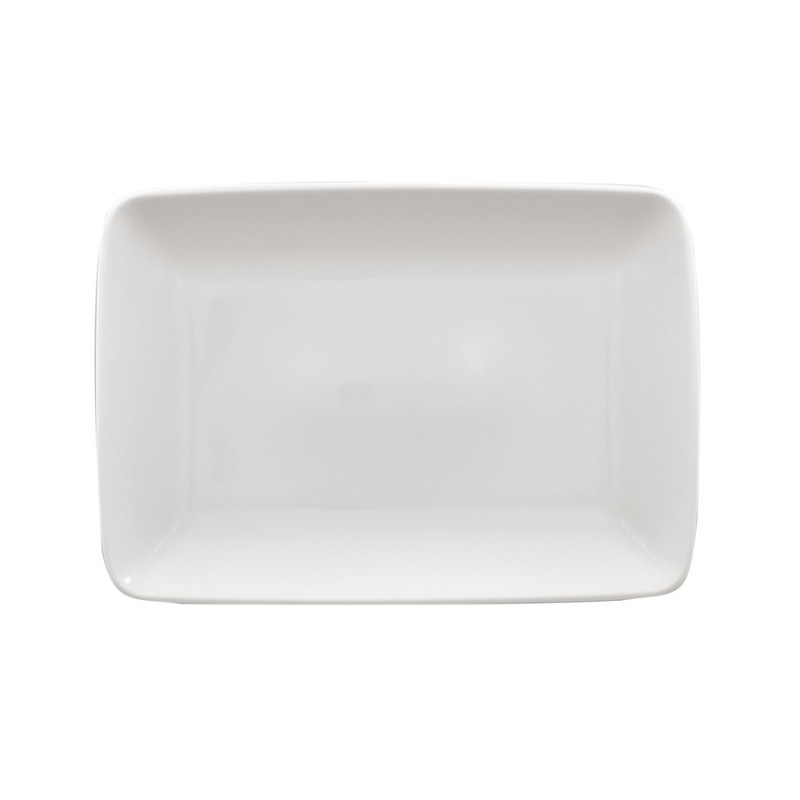 ASSIETTE CARPACCIO    35X25CM  PORCELAINE BLANCHE