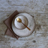 ASSIETTE PLATE BORAL 27.5CM EN GRÈS BEIGE CLAIR