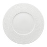 ASSIETTE PLATE MARTELÉ 29CM PORCELAINE BLANCHE