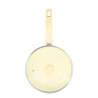SAUTEUSE COLORAMA 24CM ALUMINIUM RECYCLÉ CRÈME AVEC COUVERCLE EN VERRE