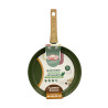 POELE 28CM EN ALUMINIUM RECYCLÉ COULEUR OLIVE  INDUCTION COLORAMA
