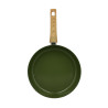 POELE 28CM EN ALUMINIUM RECYCLÉ COULEUR OLIVE  INDUCTION COLORAMA