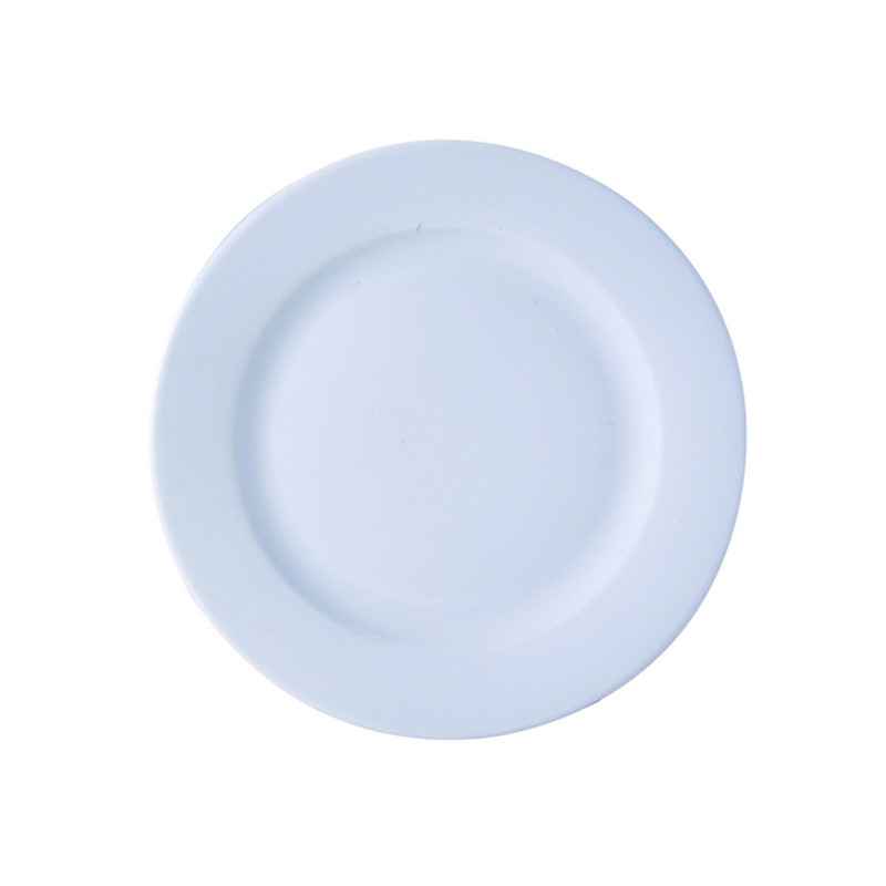 ASSIETTE PLATE KASZUB 30.5CM EN PORCELAINE BLANCHE