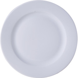 ASSIETTE PLATE 26.5CM KASZUB PORCELAINE BLANCHE