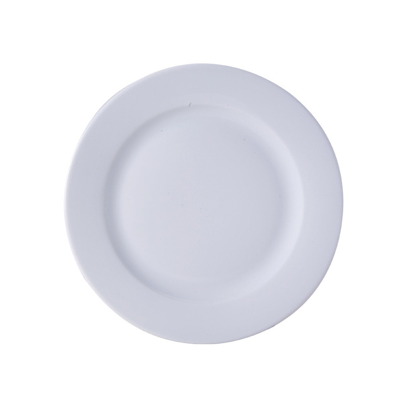 ASSIETTE PLATE 26.5CM KASZUB PORCELAINE BLANCHE